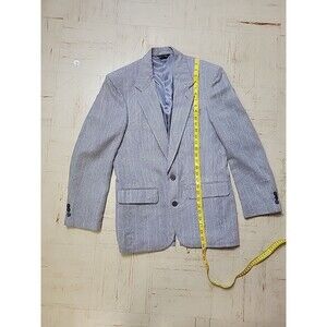 Hill & Archer Linen Men's Sports Coat Jacket Gray 38R‎ Blazer